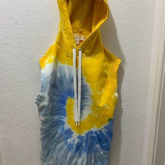 Michael Kors Tye Dye Hooded sweatshirt XXS Excellent - Picture 1 of 12